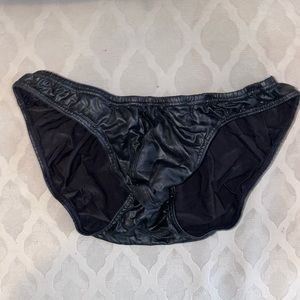 RELISTED - Men’s Wet Look PU Leather Briefs